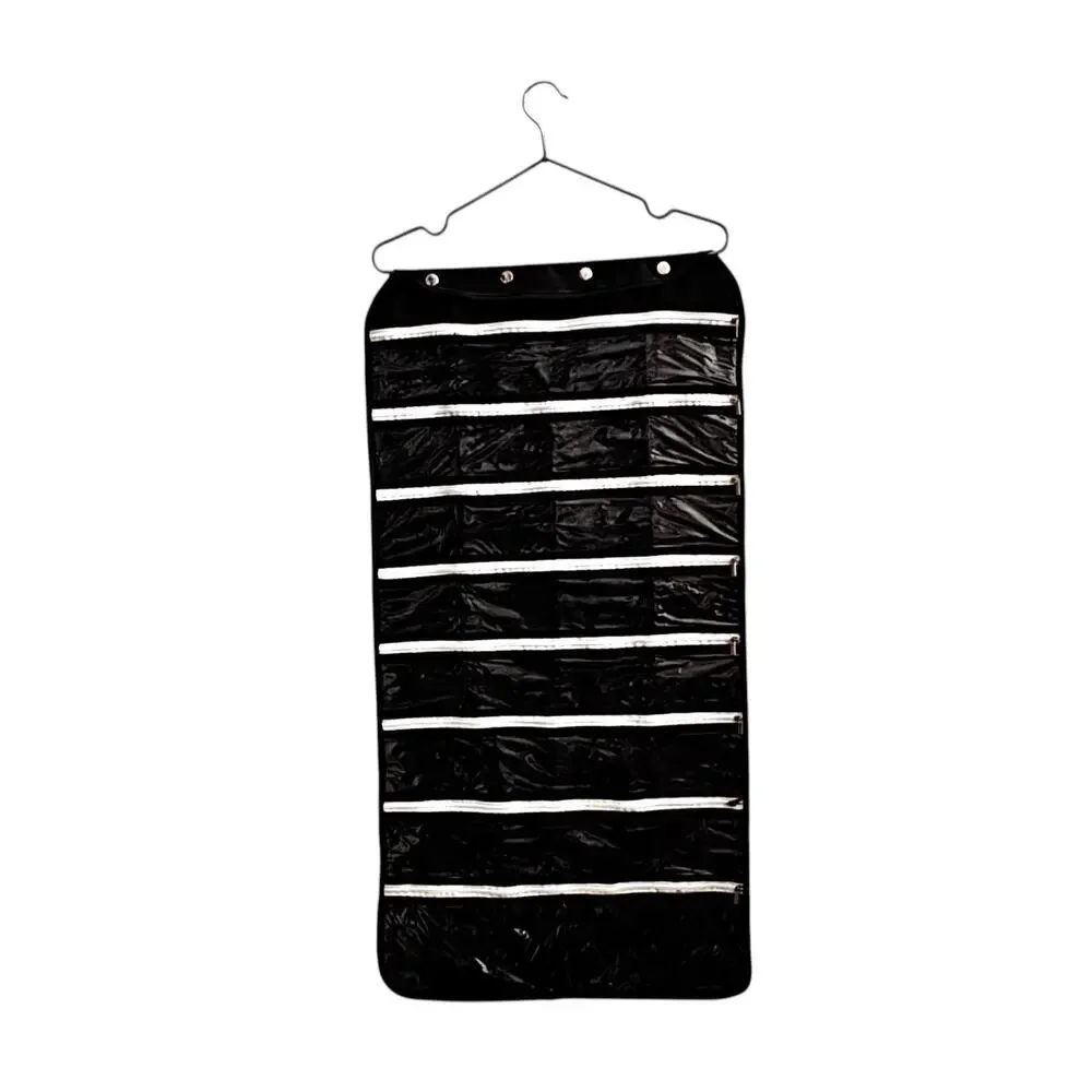 Hanging Jewelry Organizer Black Closet Storage Necklace Holder 41